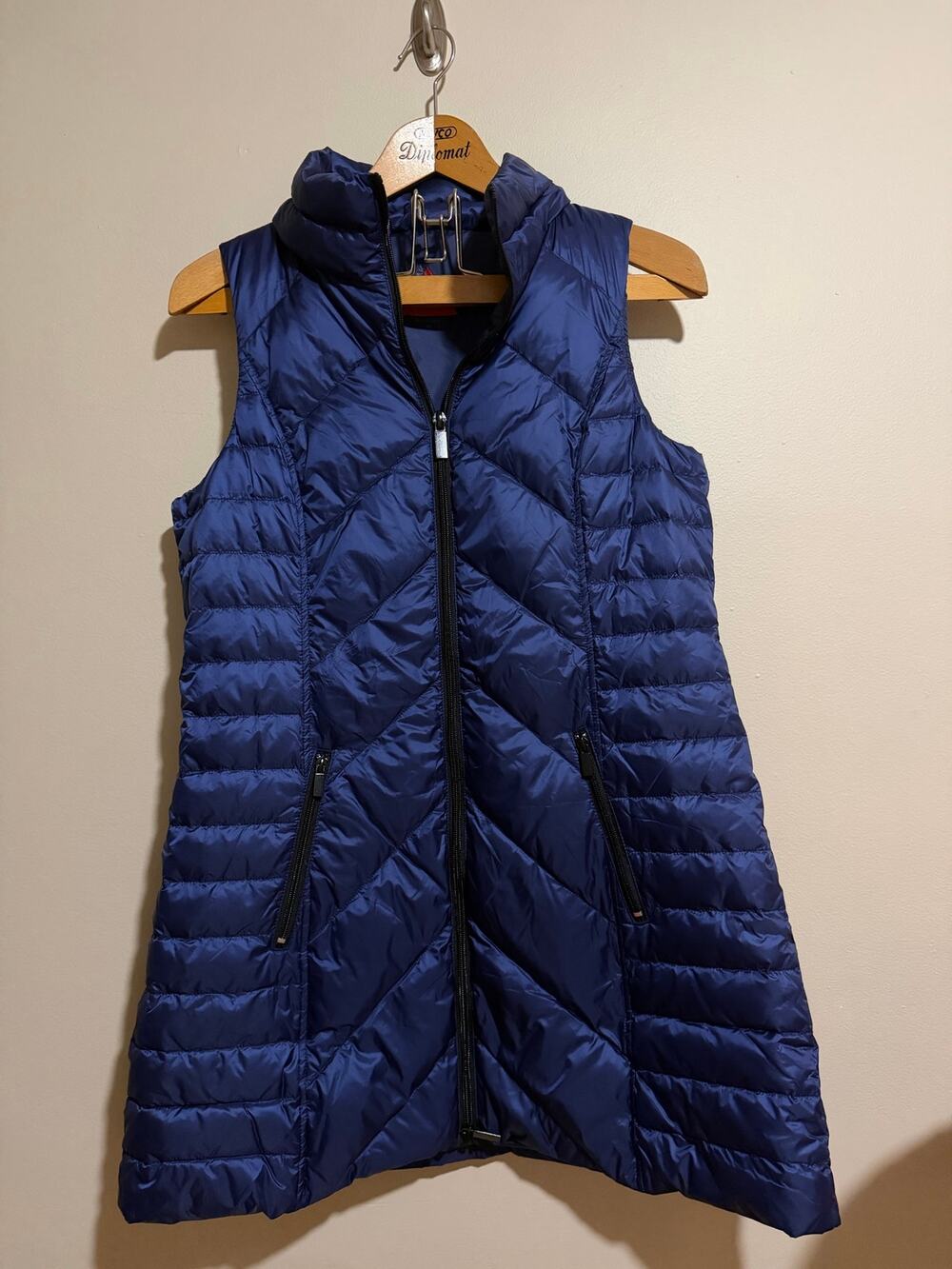 Perfect Condition Long My Anorak Duck Down Vest  Navy M
